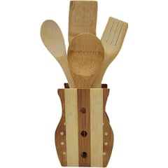 GENERICO - Juego De Utensilios De Cocina Madera 4 Piezas