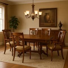 MSA MUEBLES SANTA ANA - Juego de Comedor 4 Sillas + 2 Sitiales London