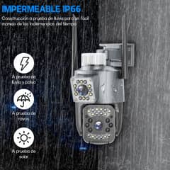 AIZO - Cámaras De Seguridad Binocular Wifi Todo Color Exterior