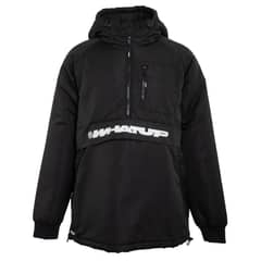 WHATUP - Cortaviento Half Zipper Hombre I2381 Negro