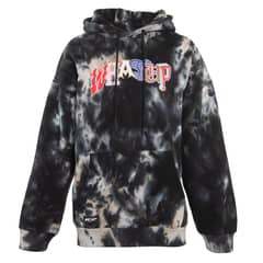 WHATUP - Poleron Men Mixed Tie Dye - Negro
