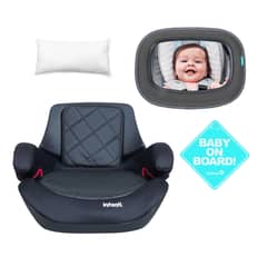 INFANTI - Alzador Go Isofix Black Stone letrero espejo almohadilla