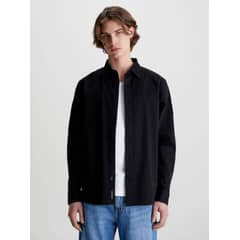 CALVIN KLEIN - Camisa Monologo Badge Relaxed Negro