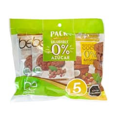 BECOOKIES - Caja 12 unidades Pack Colación galletas de avena 0% 40 g. 5 unid