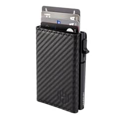 HARDLEY - Billetera Hombre Tarjetero Pop-up Bloqueo Rfid - Negro
