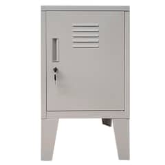 MOBITAT - Velador tipo Locker con llave Gris