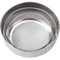 GENERICO - 3 Tamiz de acero inoxidable 15,16,19 cm
