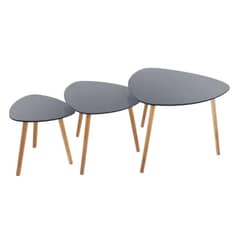 ATMOSPHERA - SET DE 3 MESAS LATERALES MILEO GRIS