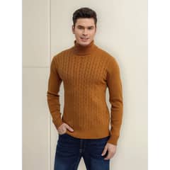 LIKE SHOP - Sweater Tejido Hombre Cuello Subido Beatle 108