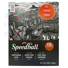 SPEEDBALL - Block Papel Para Grabado 245gr 27.9x35.6cm 15hjs