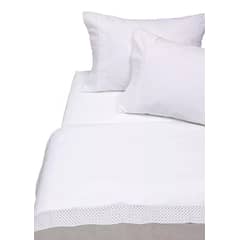 CASATUA - Sabanas Bordadas + Fundas Almohada - Blanco - Super king