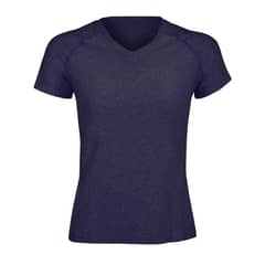 ANDESLAND OUTDOOR APPAREL - Polera Dry Fit Manga Corta Cuello V Cape Azul Mujer.-