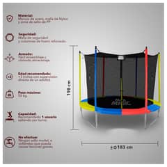 MAX MAGIC - Cama Elástica 183 cm (6 Ft) Amarillo