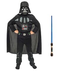 TODODISFRACESCHILE - Disfraz Darth Vader Star Wars con Sable Talla 7-8 años