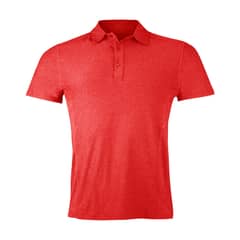 ANDESLAND OUTDOOR APPAREL - Polera Dryfit Con Cuello Manga Corta Rojo Hombre