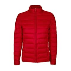 ANDESLAND OUTDOOR APPAREL - Parka Pluma Ripstop Cross Rojo Mujer