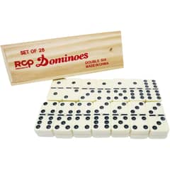 COCHOLITO KIDS - Dominó Clásico Caja Madera Tamaño Grande 28pcs