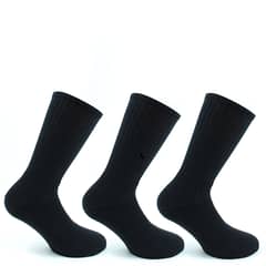 PERUGGI - Calcetín Algodón Deportivo Tri-Pack Negro