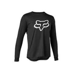 FOX - Polera Bicicleta Niño Ranger Manga Larga Negro