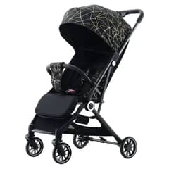 LUBABYCAS - Coche De Paseo Últra Compacto Negro