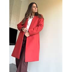 MARA MORE - AB15010 ABRIGO NARANJO LARGO OVERSIZE