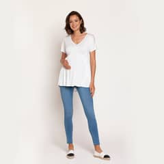 NALA - Jeans maternal Loreto Celeste Maternity