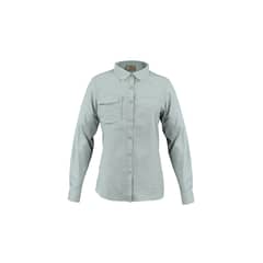 ABSOLUTE ZERO - Blusa Manga Larga Outdoor Cuello camisero Mujer verde W2100