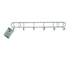 GENERICO - Perchero De Pared Con 6 Ganchos De Acero Inoxidable