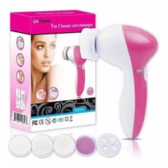 OEM - MASAJEADOR CEPILO LIMPIADOR FACIAL 5 EN 1 ELECTRICO.