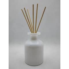 REACH - Frasco difusor mikado vidrio barril blanco 100ml 7 unidades