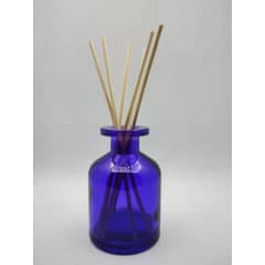 REACH - Frasco difusor mikado vidrio barril azul 100ml 7 unidades