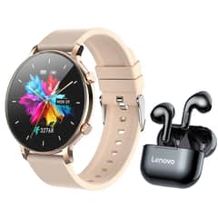 LENOVO - LP40 De Audífonos tws-Negro y Toumi Watch Fit 3 Pro-G