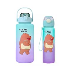 GENERICO - Pack 2 Botellas Agua Motivacional De 2 Litros Y 900ml Osos