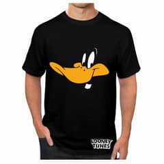 GENERICO - POLERA PATO LUCAS COMIC VINTAGE ALGODÓN COLOR NEGRO