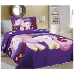 COMPRAPO - Cubrecama Quilt Infantil Liviano 1.5 Pza. Mod. Gran Unicornio + Funda