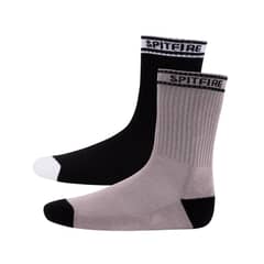 SPITFIRE - Pack calcetin largo negro gris