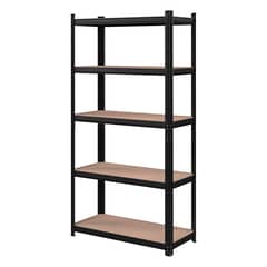 ACTUAL - Estante Metálico Negro Capacidad 875 kg x 5 Repisas 180x90x40