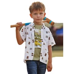MAYORAL - Camisa de manga corta estampada con algodón sostenible para niño