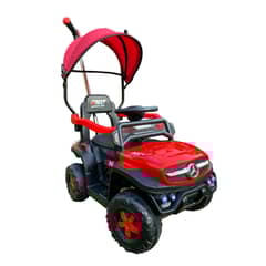 ABMTOYS - Jeep Mercedes Empuje a Batería RC y Bluetooth 2 motores Rojo