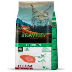 BRAVERY - Gato Adulto Esterilizado Pollo 2 Kg