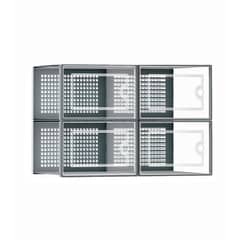 CASATUA - Caja Organizadora Zapatos Set X4 Banhaus Zapatero Apilable - Negro
