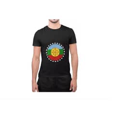 GENERICO - Polera Unisex Mapuche Simbolo Bandera Estampado Algodon