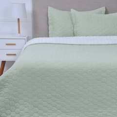 MASHINI - Quilt Sherpa 2 Plazas Liso Verde