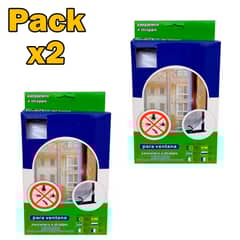GENERICO - Pack X2 Malla Anti Mosquitos Ventana 130 x 150.