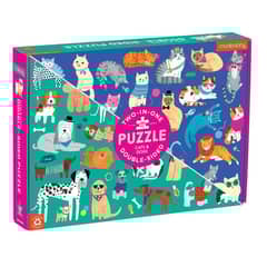 MUDPUPPY - Puzzle 100Pcs Doble Perros Y Gatos