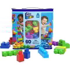 MEGA BLOKS - Juego De Construcción 60 Piezas Azul