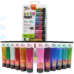 MONT MARTE - Set 12 pinturas témperas glitter