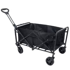 RUTTA - Carro de Camping Plegable Negro