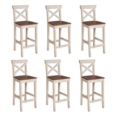 MUEBLES NATIVA - Combo 6 Taburetes X vintage 43x40x110