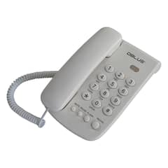 DBLUE - Teléfono Fijo Sobremesa O Pared Números Grandes Blanco - SC